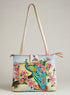 Hand-painted Leather Peacock Tote Bag FINAL SALE (No Returns)