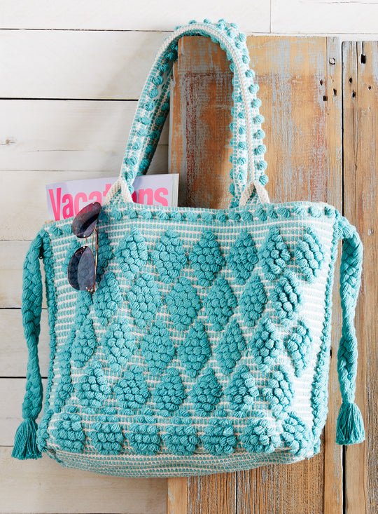 Diamond Dot Hand-loomed Carryall