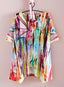 Color Wash Short-Sleeved Tunic