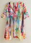 Color Wash Short-Sleeved Tunic