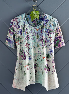 Wisteria Arbor Short-Sleeve Tunic