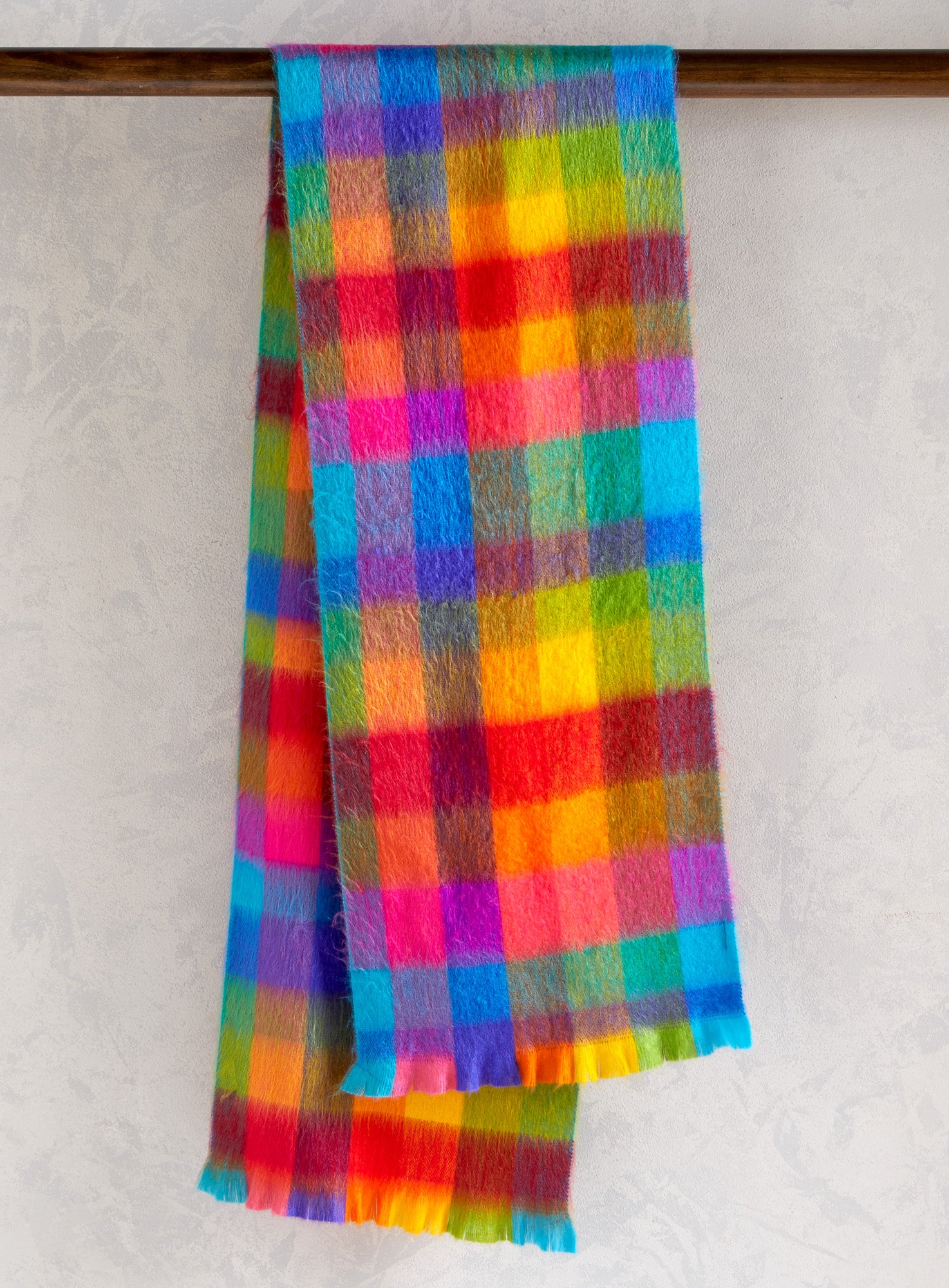 Rainbow Fleece Scarf | Petalura
