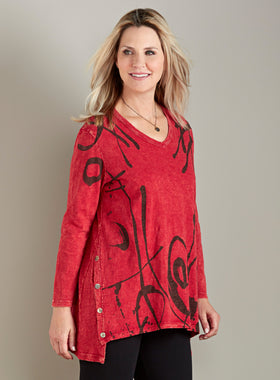 Red Letter Day Button Tunic