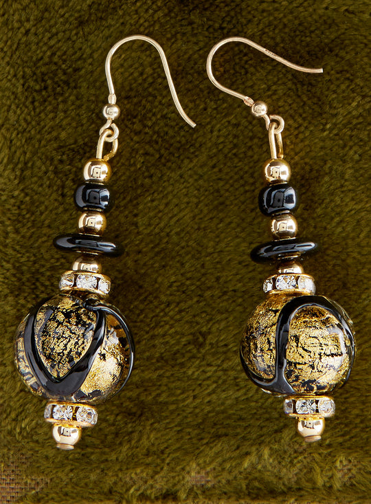 Midnight Carnival Drop Earrings