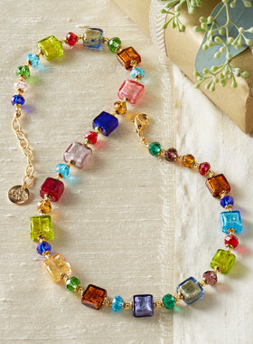 Treasure Box Venetian Glass Necklace