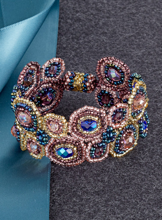 Guatemalan Night Sky Beaded Bracelet