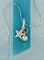 Blue Topaz Starfish Necklace