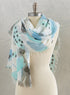 Mint Green Feather Scarf