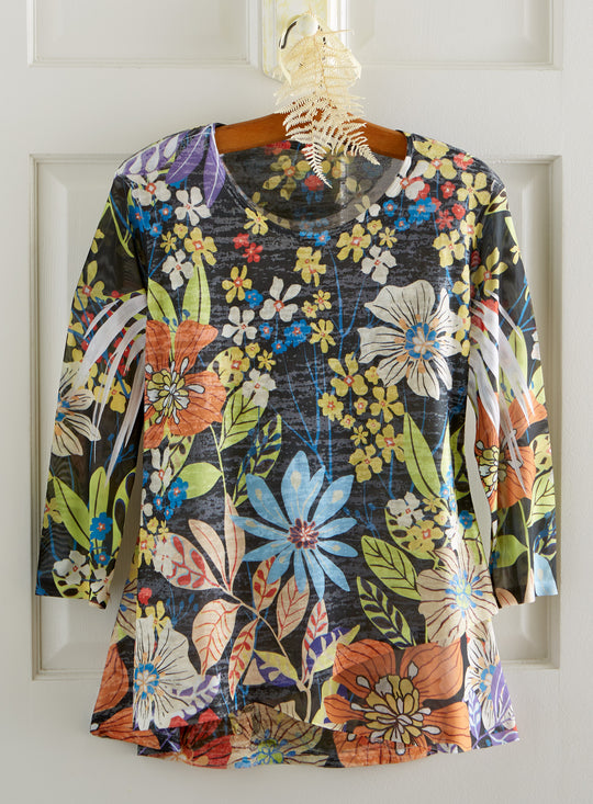 Night Blooming Garden Tunic