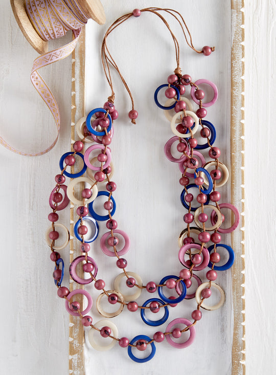 Solar System Tagua Necklace