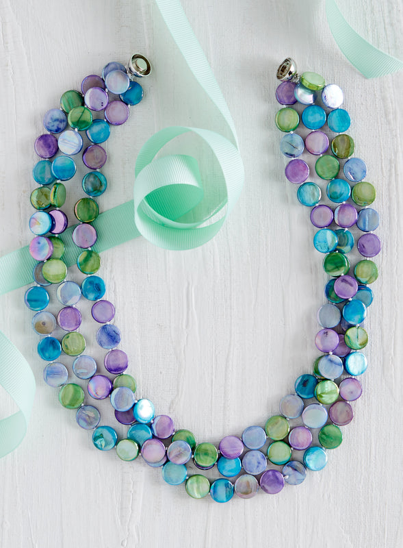 Magnet for Compliments Necklace - Cool Colors