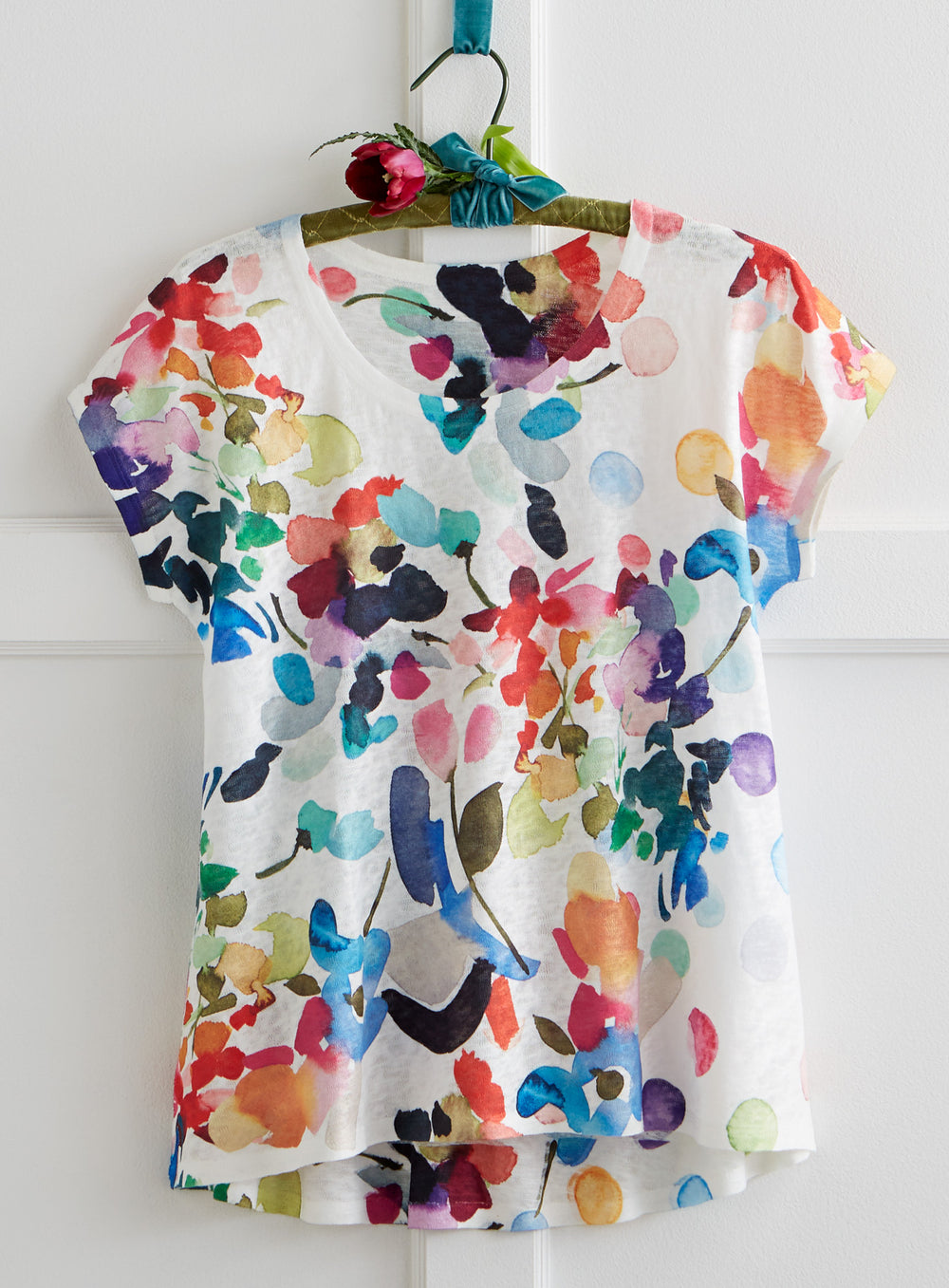Petals and Polka Dots Top