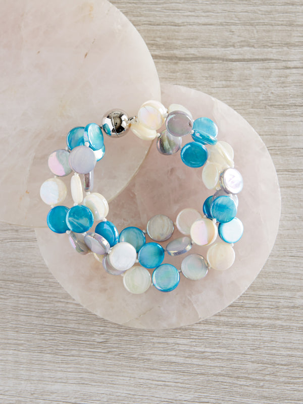 Sand and Sea Mother-of-Pearl Bracelet