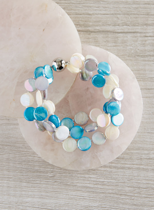 Sand and Sea Mother-of-Pearl Bracelet