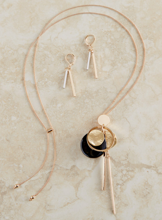 Go for Gold Necklace and Uneven Bars Earrings