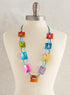 Tropicalia Mother-of-Pearl Necklace and Earrings Set