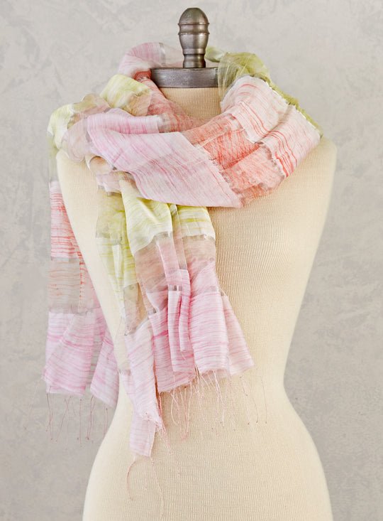 Painted Cloud Silk Scarf