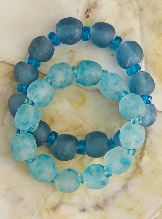Ghanaian Glass Bracelets - Set of 2