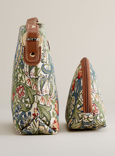 Golden Lily Tapestry Bag Set