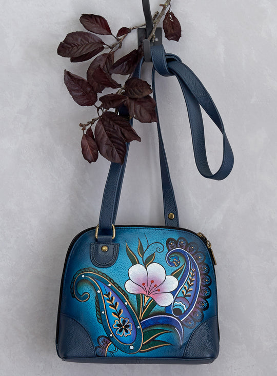 Paisley Hand-painted Organizer Purse