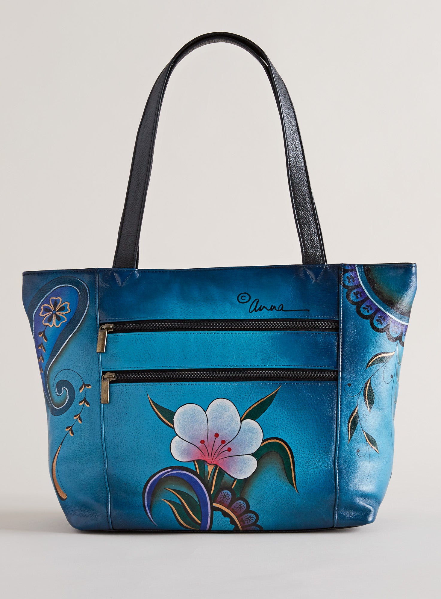 Anuschka Tooled Painted Leather Crossbody Bag-Cleopatras  Leopard-Multicolor-NWT | eBay