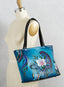 Paisley Hand-painted Leather Tote