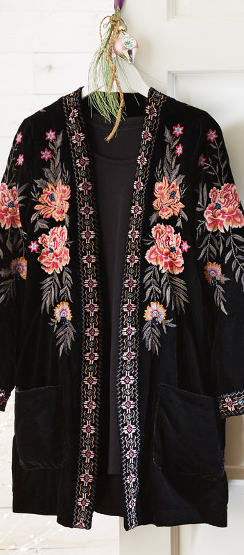 Some Velvet Morning Embroidered Jacket | Petalura