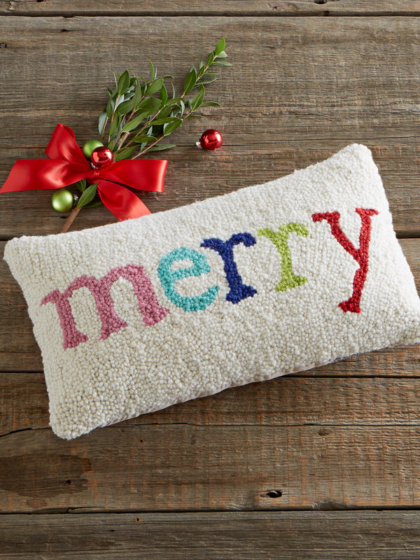 Merry Everything Hook Pillow