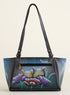 Purrfect Pair Hand-painted Leather Petite Tote