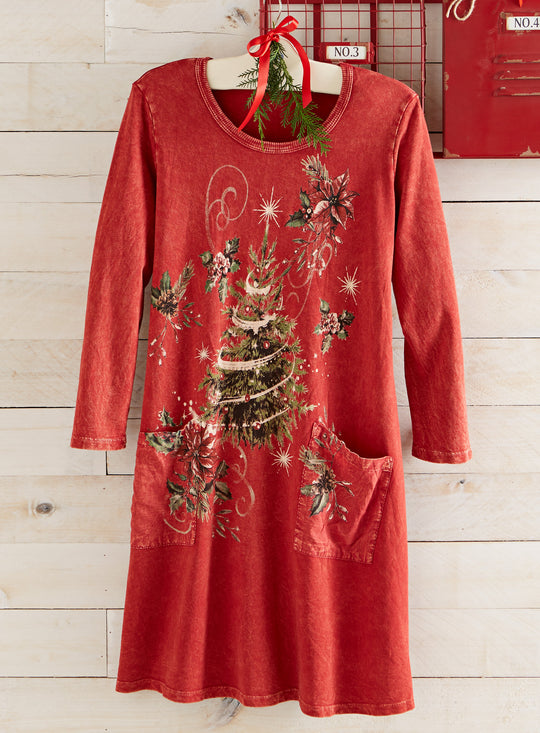 Rockin’ Around Christmas T-Shirt Dress