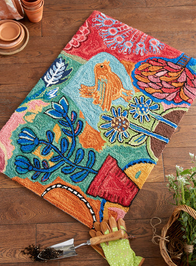 A Little Birdie Told Us Hand-Hooked Rug