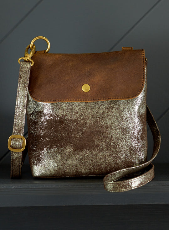 Silver Shimmer Convertible Bag