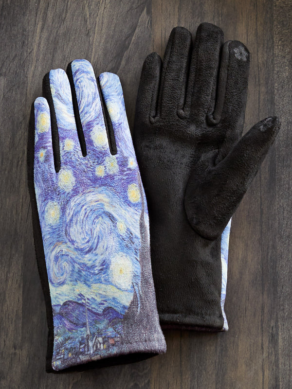 Starry Night Touch Screen Gloves