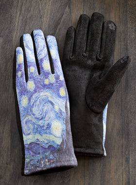 Starry Night Touch Screen Gloves