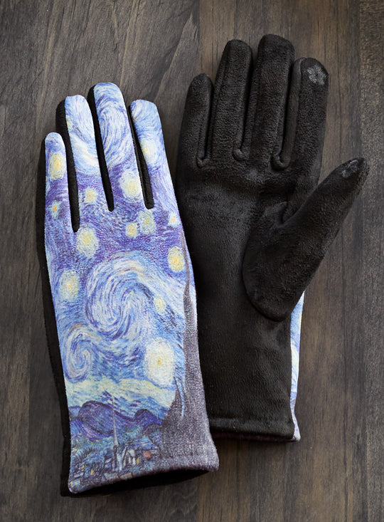 Starry Night Touch Screen Gloves