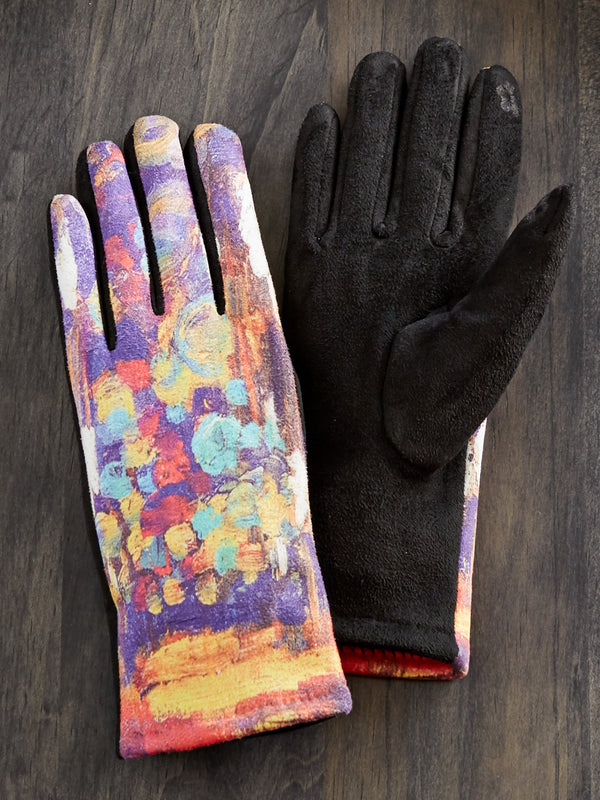Impressionist Art Touch Screen Gloves