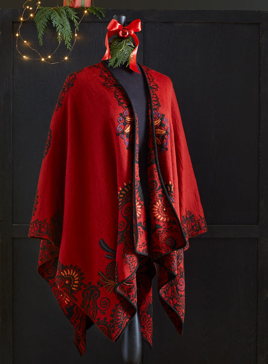 Mágico Reversible Alpaca Poncho