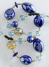 Murano Mirror Glass Necklace and Earrings Set