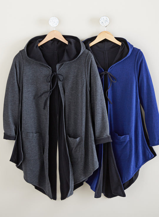 Double Up Reversible Hooded Jacket FINAL SALE (No Returns)