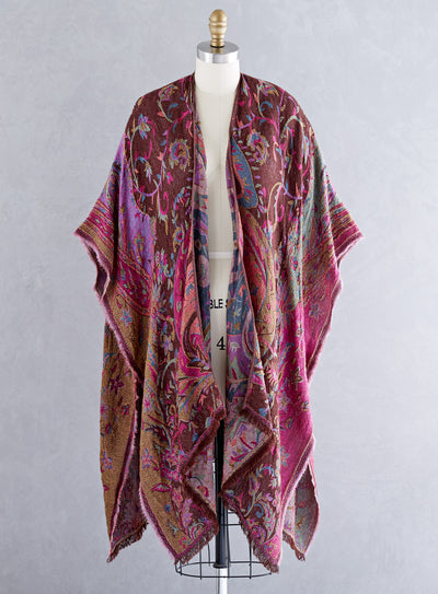 Vibrant Victorian Reversible Kimono Wrap