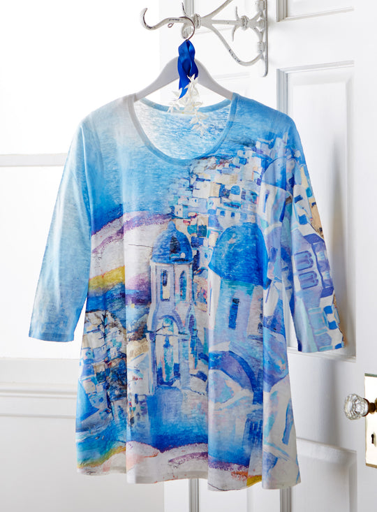 Santorini Skyline Tunic