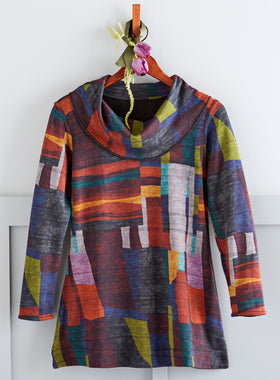 Double Up Reversible Jazzy Cowl Tunic