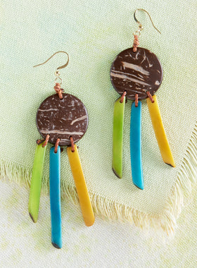 Sunbeam Tagua Earrings