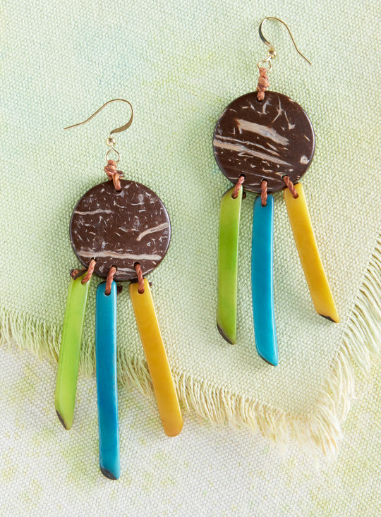 Sunbeam Tagua Earrings