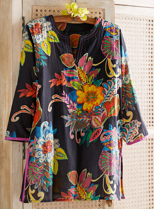 Coral Coast Cotton Tunic FINAL SALE (No Returns)