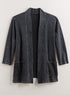 Pleated Pocket French Terry Jacket