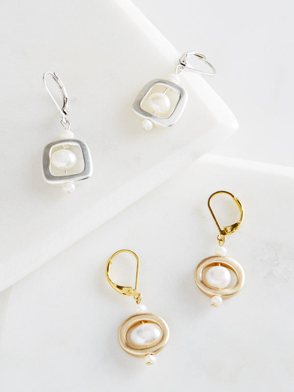 Timeless Two-tone Earrings - Set of Both