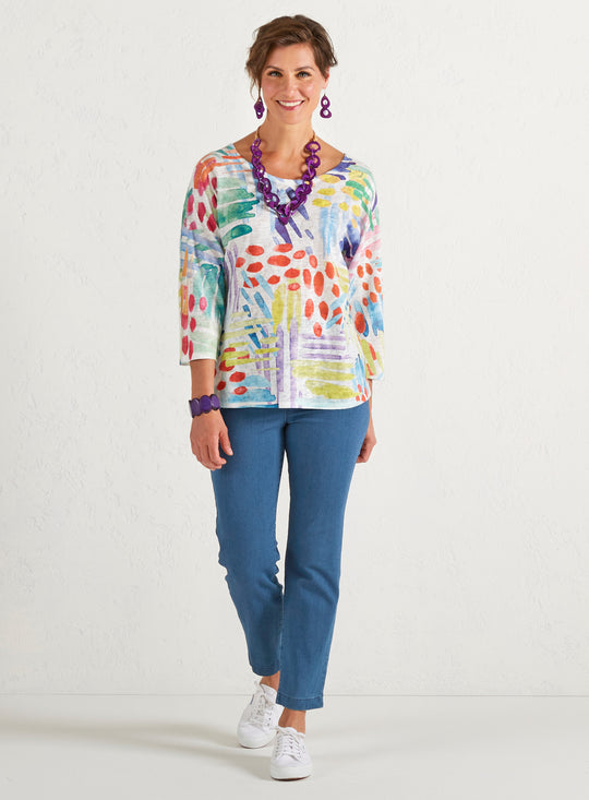 Onnellinen Slim Jeans Outfit