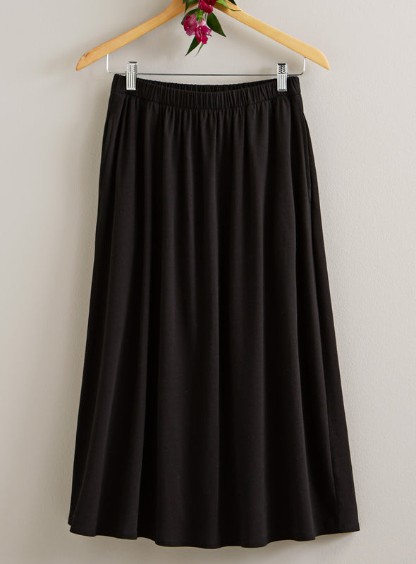 Beyond Basic Midi Pocket Skirt | Petalura
