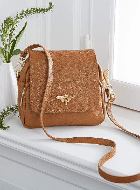 Honeybee Crossbody Leather Purse